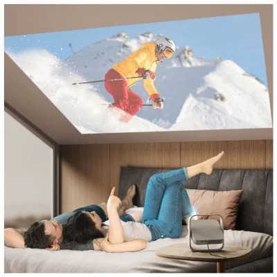 Xgimi Elfin Flip Slim 1080P Hd Home Projector - White